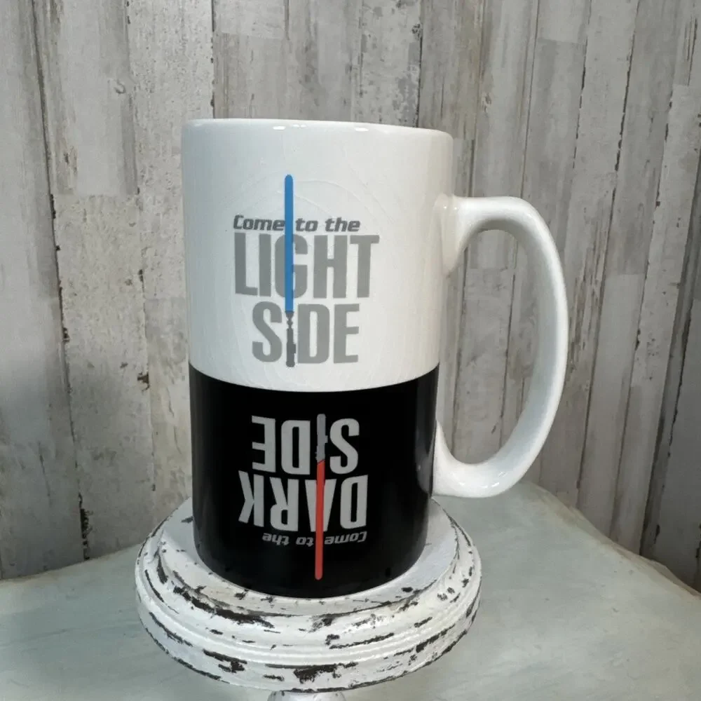 2012 Hallmark Star Wars Light Side Dark Side Coffee Mug - Used Only As Display